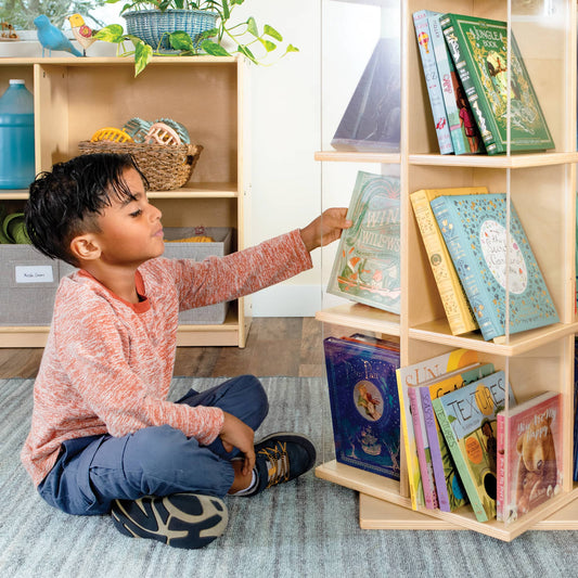 EdQ Rotating Book Display 3 Tier