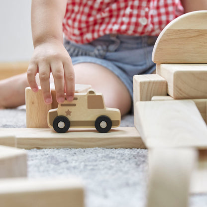 Mini Wooden Trucks - Set of 10