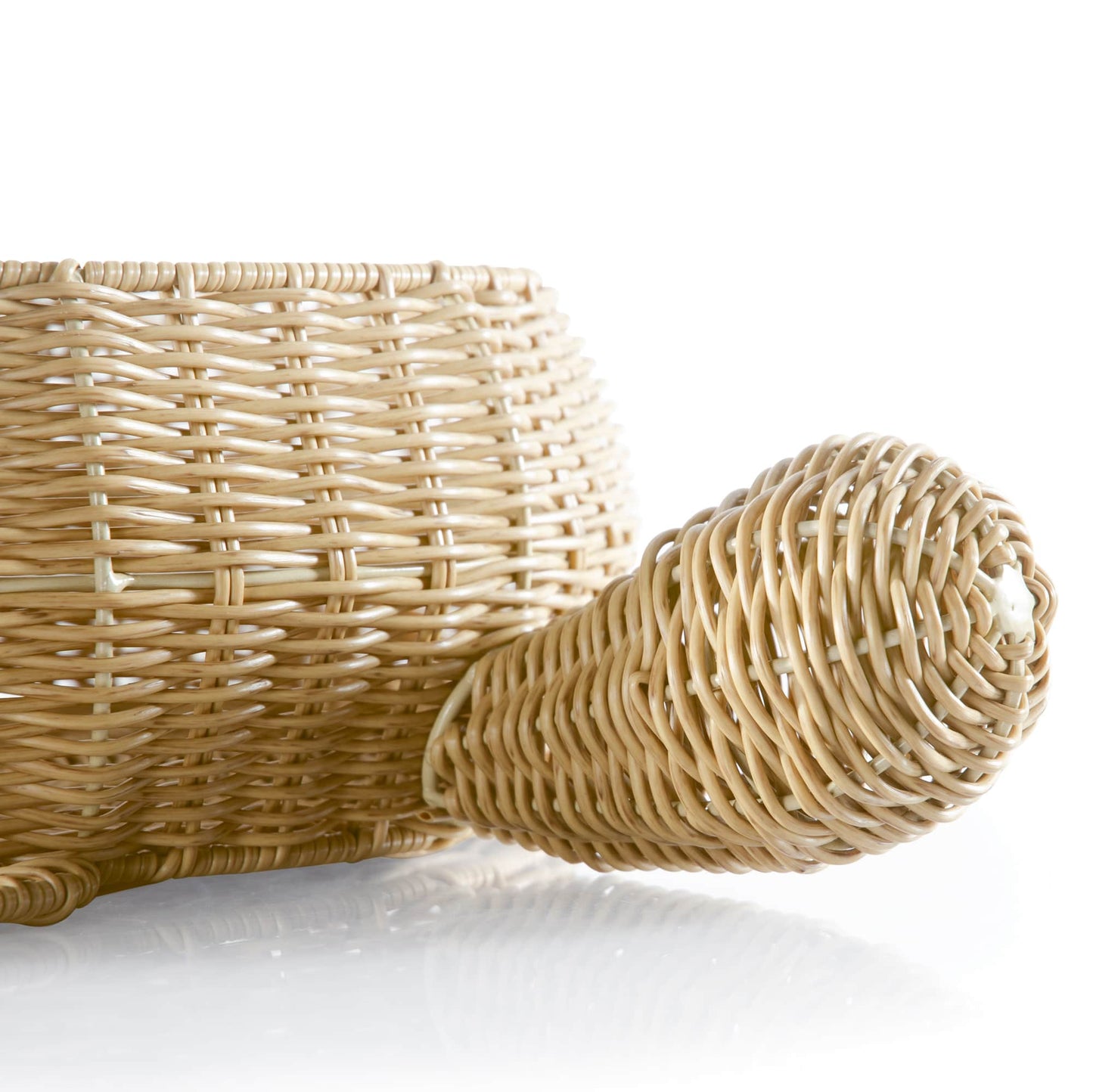 Turtle Washable Wicker Floor Basket