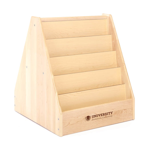 5-Shelf Book Display - Solid Maple - 28"