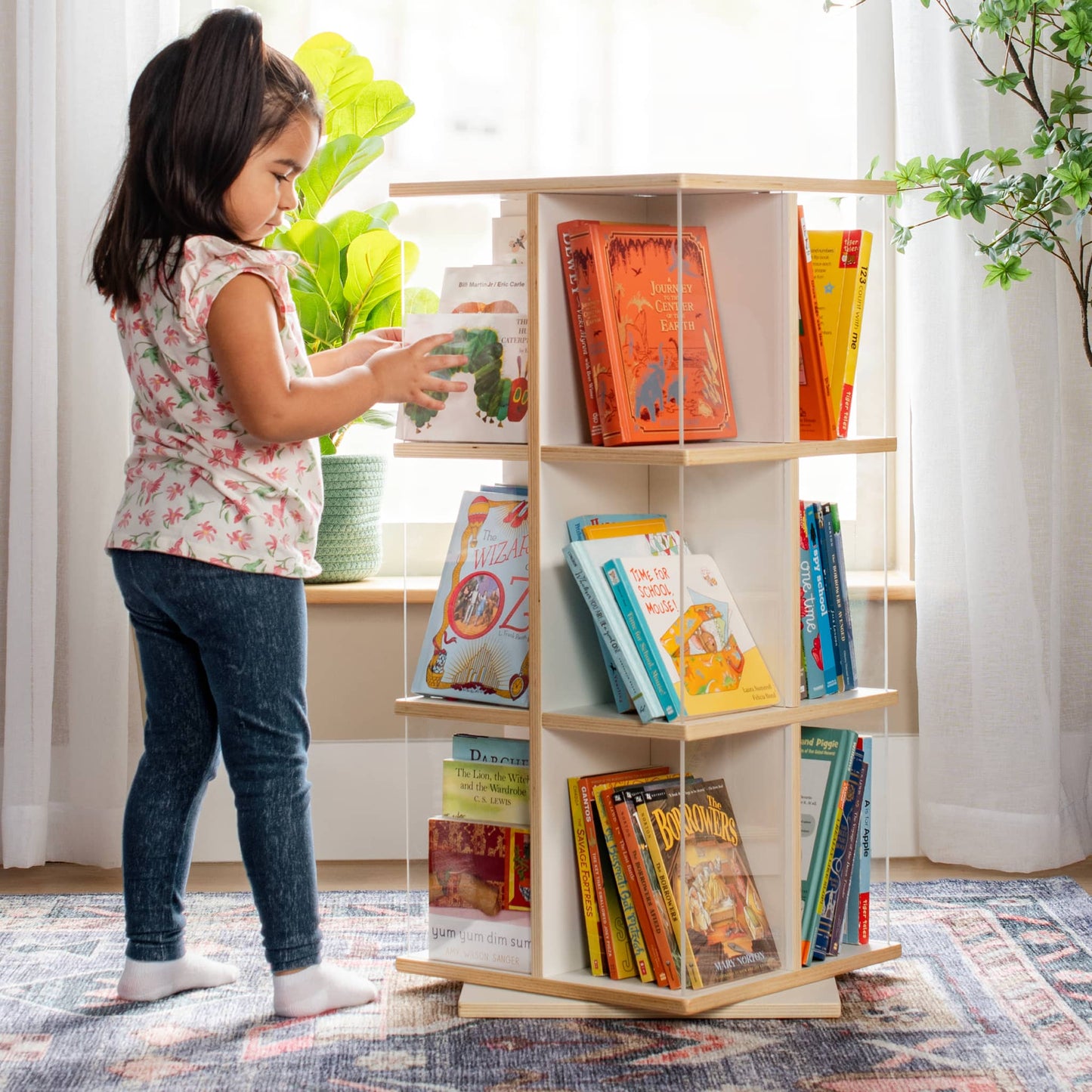 EdQ Rotating Book Display 3 Tier