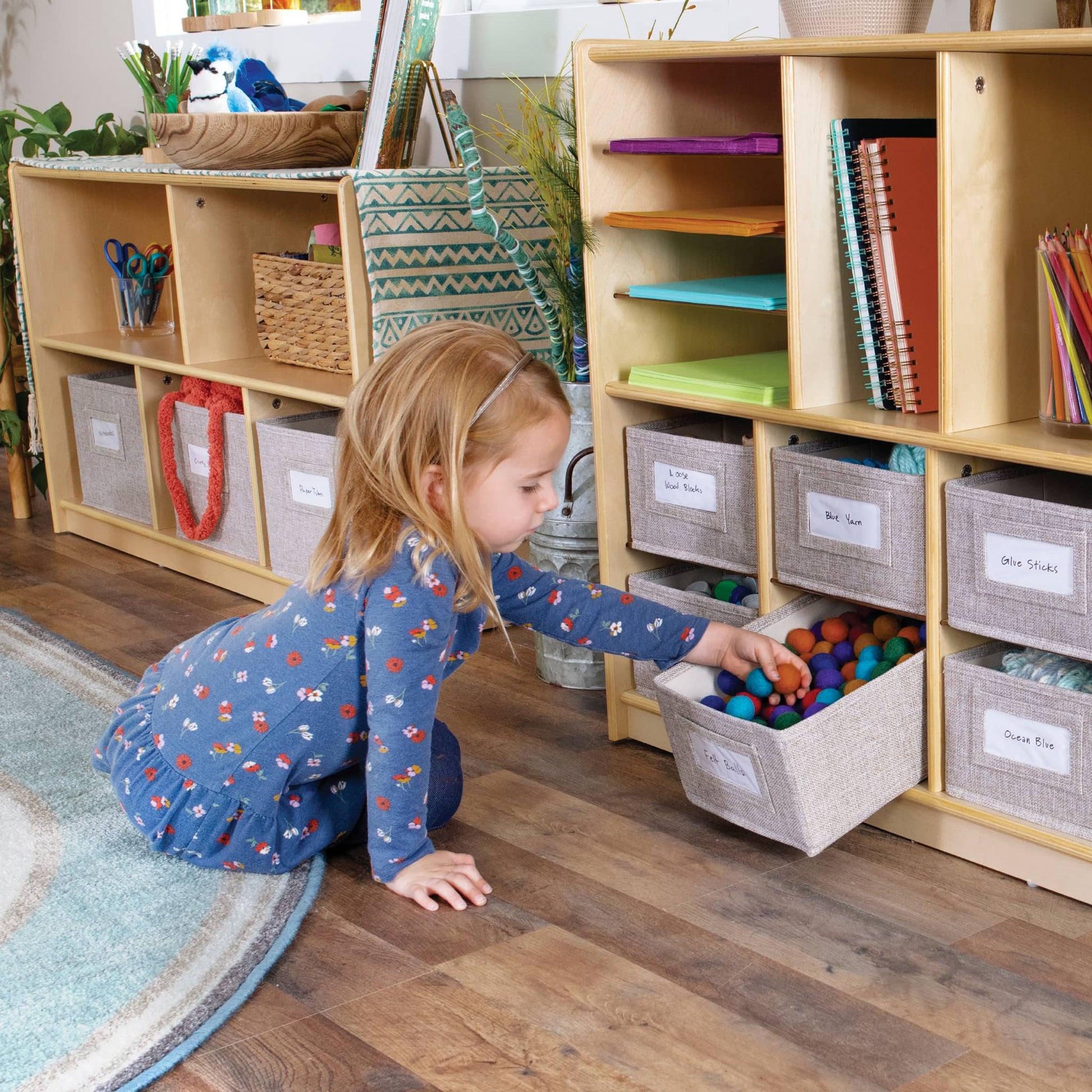 EdQ Shelves and 10 Bin Storage Unit - 30"
