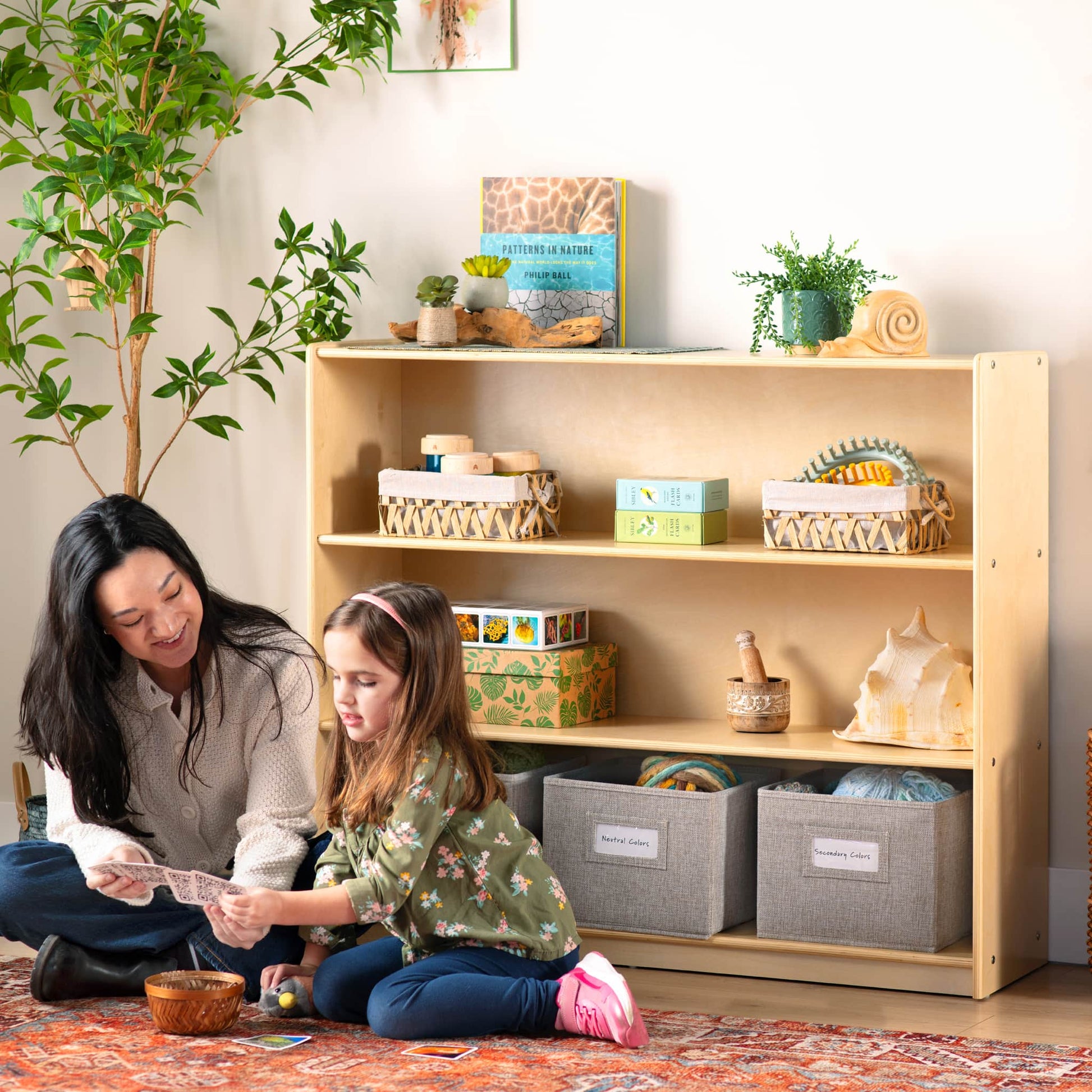 EdQ 3-Shelf Open Storage with Bins - 36"