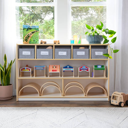 EdQ Shelves and 5 Bin Storage Unit - 30"
