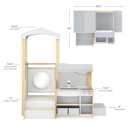 EdQ Toddler Kitchen Loft